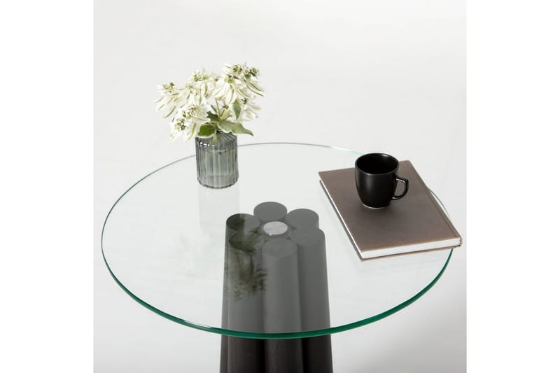 Novera Stuebord 50 cm - Gjennomsiktig/Sort - Møbler - Bord - Sofabord
