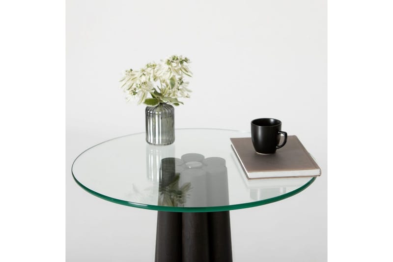 Novera Stuebord 50 cm - Gjennomsiktig/Sort - Møbler - Bord - Sofabord