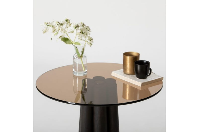 Novera Stuebord 50 cm - Sort/Bronse - Møbler - Bord - Sofabord