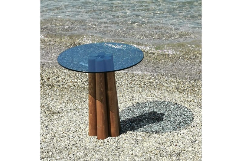 Novera Stuebord 50 cm - Valnøtt/Blå - Møbler - Bord - Sofabord