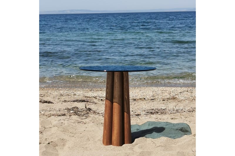 Novera Stuebord 50 cm - Valnøtt/Blå - Møbler - Bord - Sofabord