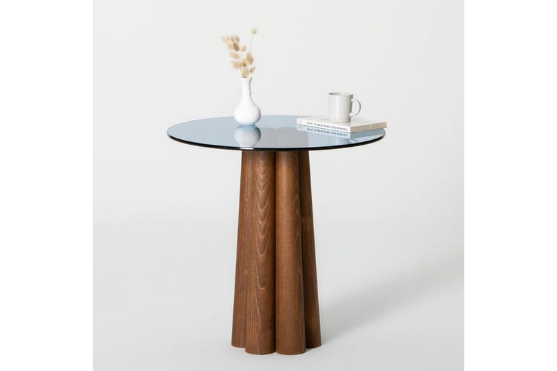 Novera Stuebord 50 cm - Valnøtt/Blå - Møbler - Bord - Sofabord