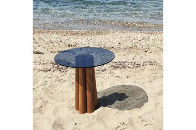 Novera Stuebord 50 cm - Valnøtt/Mørkegrå - Møbler - Bord - Sofabord