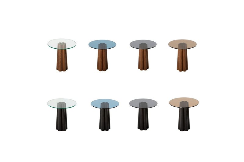 Novera Stuebord 50 cm - Valnøtt/Mørkegrå - Møbler - Bord - Sofabord