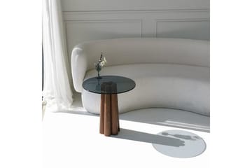 Novera Stuebord 50 cm - Valnøtt/Mørkegrå - Møbler - Bord - Sofabord