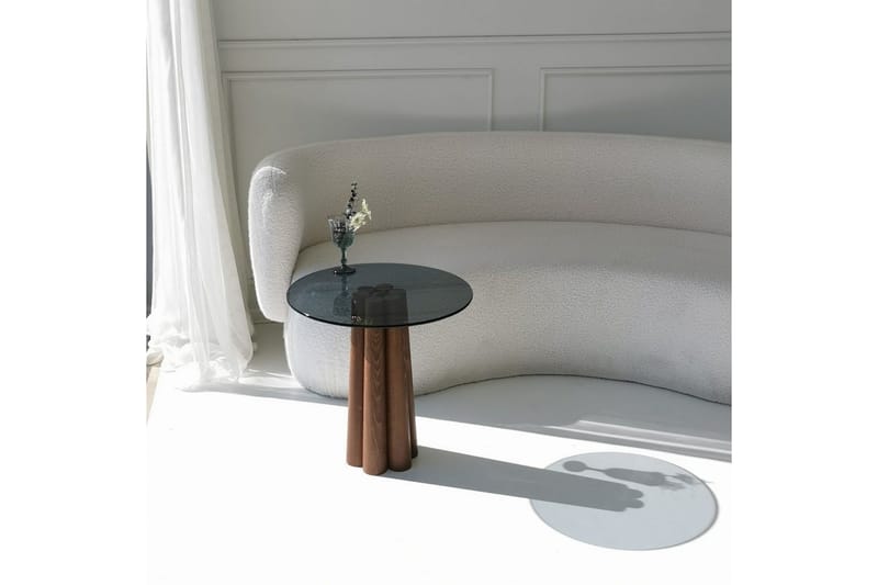 Novera Stuebord 50 cm - Valnøtt/Mørkegrå - Møbler - Bord - Sofabord