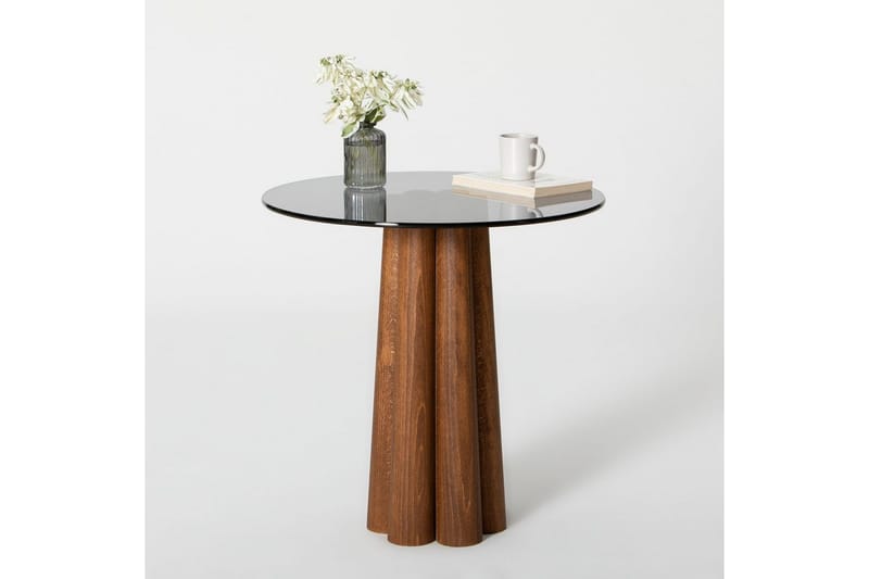 Novera Stuebord 50 cm - Valnøtt/Mørkegrå - Møbler - Bord - Sofabord