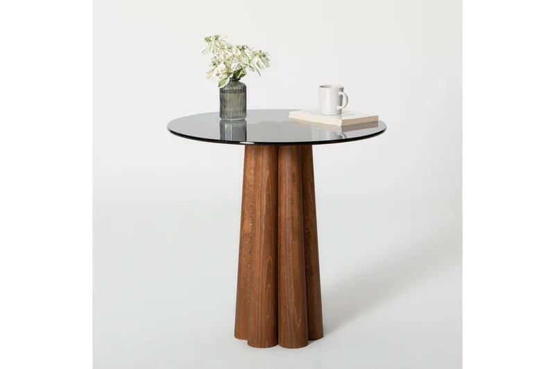 Novera Stuebord 50 cm - Valnøtt/Mørkegrå - Møbler - Bord - Sofabord