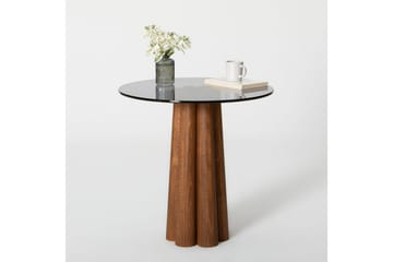 Novera Stuebord 50 cm - Valnøtt/Mørkegrå - Møbler - Bord - Sofabord