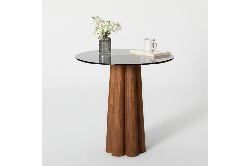 Novera Stuebord 50 cm - Valnøtt/Mørkegrå - Møbler - Bord - Sofabord