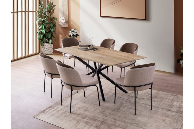 Nox Spisebord 180 cm Rektangulær - Eik - Møbler - Bord - Spisebord & kjøkkenbord