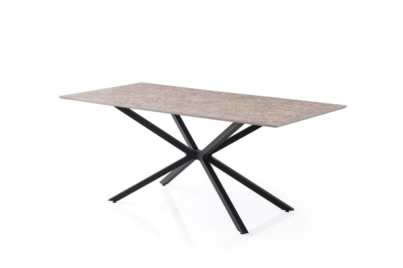 Nox Spisebord 180 cm Rektangulær - Grå - Møbler - Bord - Spisebord & kjøkkenbord