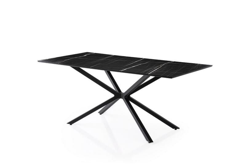 Nox Spisebord 180 cm Rektangulær - Svart - Møbler - Bord - Spisebord & kjøkkenbord