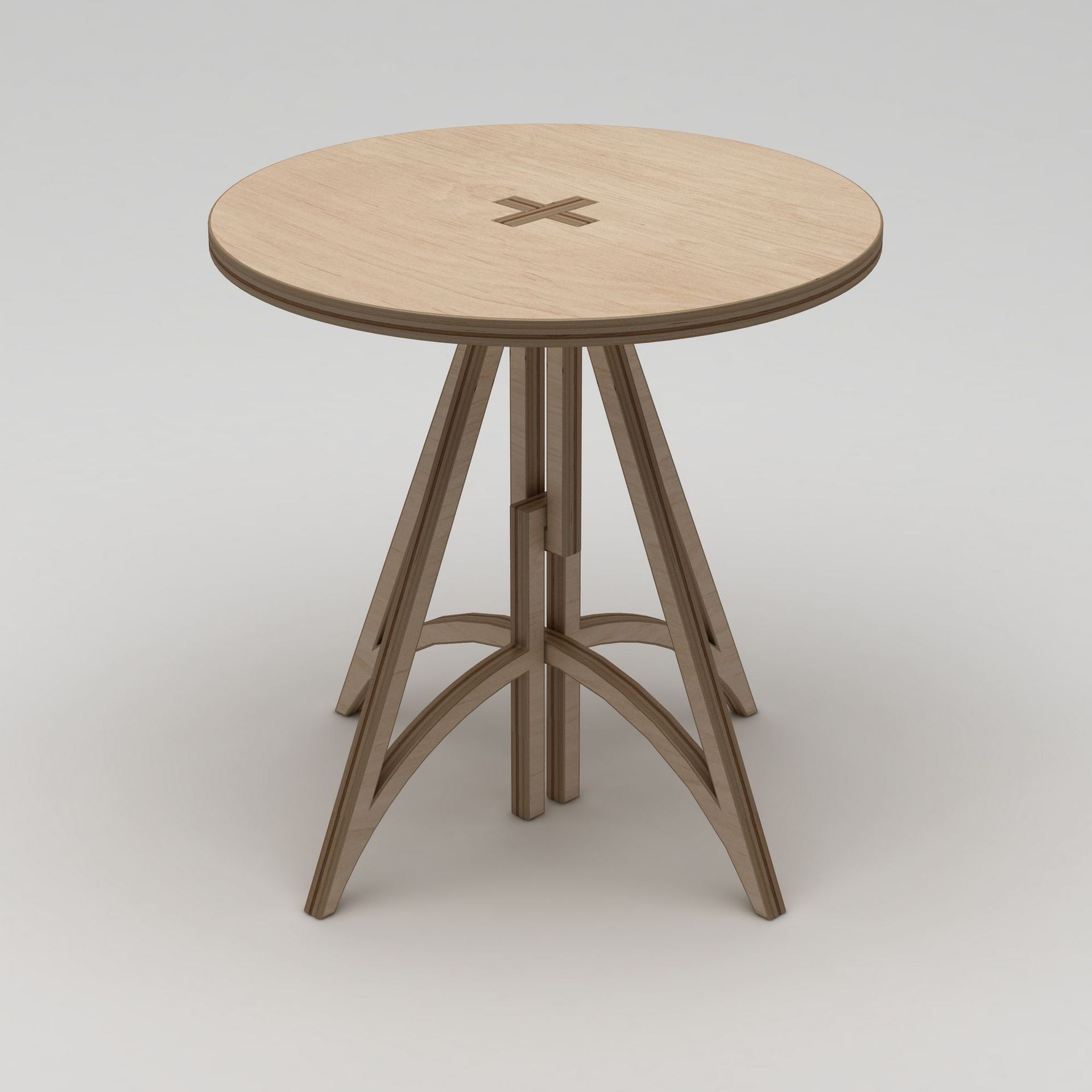 Nurena Spisebord 75 cm - Naturlig tre