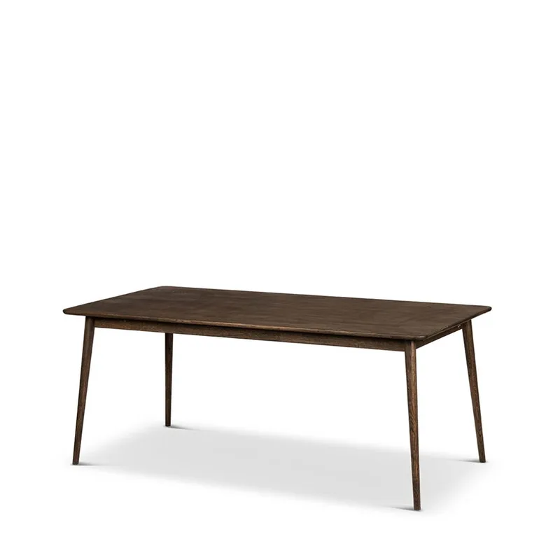 Nyborg Rektangulært Spisebord 180 cm med Eikeplate, Brun