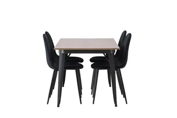 Ochovi spisebord 140 cm med 4 Polar kjøkkenstoler - Møbler - Bord - Spisegrupper