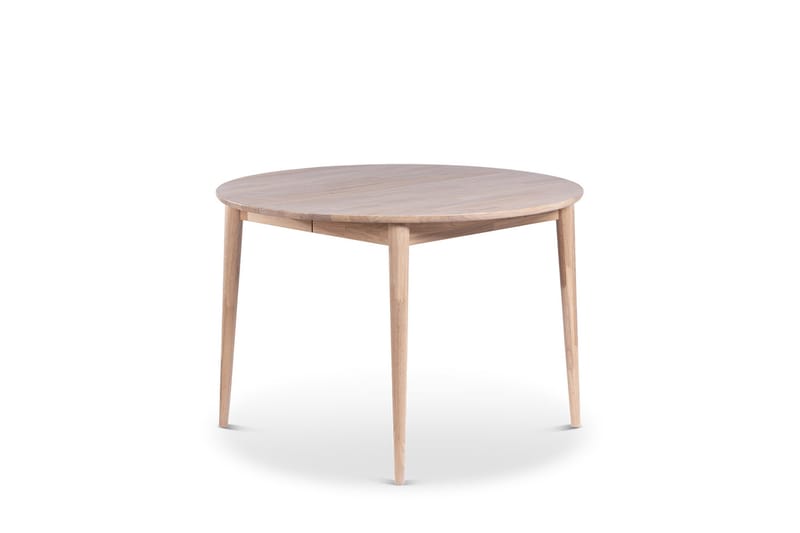 Odense Uttrekkbart Spisebord 110-150 cm Rundt for 4 personer i heltre, Natur