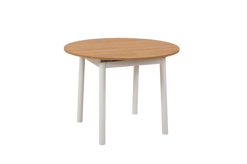 Oliver Spisebord 100 cm - Eik/Hvit - Spisebord & kjøkkenbord
