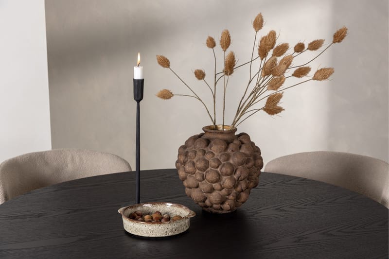 Olivia Matgruppe 110 cm Rund med 4 Modesto Stoler - Sort - Møbler - Bord - Spisegrupper