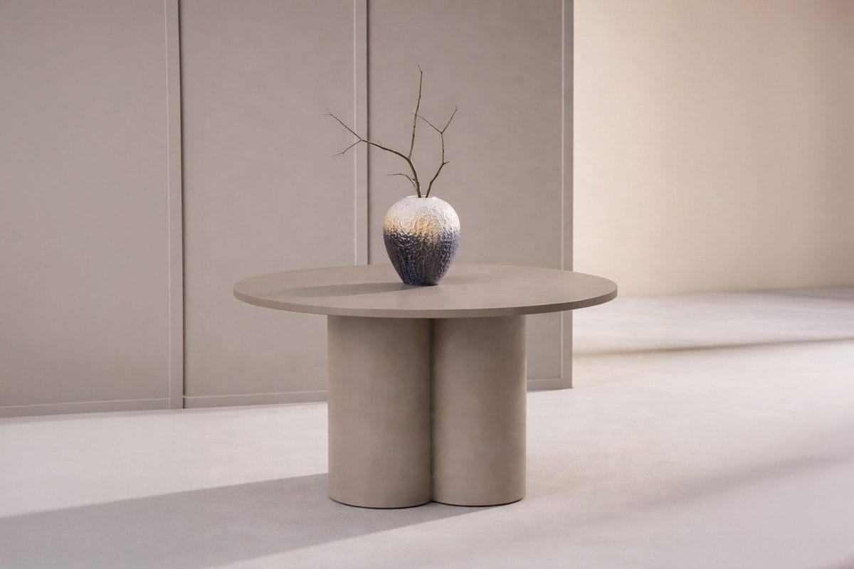 Olivia rundt sofabord 80 cm - Brun