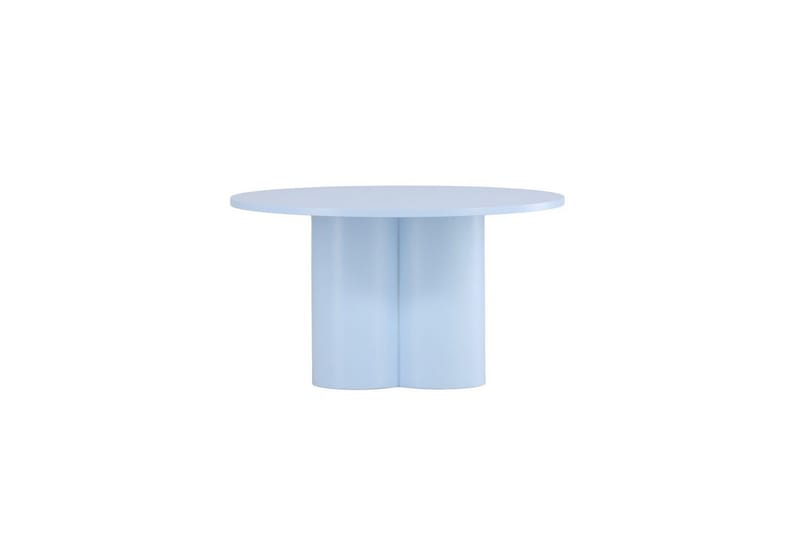 Olivia Rundt Sofabord 80x45 cm i Tre med Malt Tre - Blå - Møbler - Bord - Sofabord