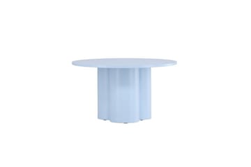 Olivia Rundt Sofabord 80x45 cm i Tre med Malt Tre - Blå - Møbler - Bord - Sofabord