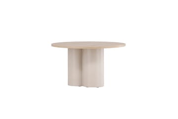Olivia Rundt Sofabord i Tre med Lyst Tre - Lysebrun - Møbler - Bord - Sofabord