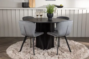 Olivia spisebord 110 cm rundt med 4 Lilja spisestoler - Møbler - Bord - Spisegrupper