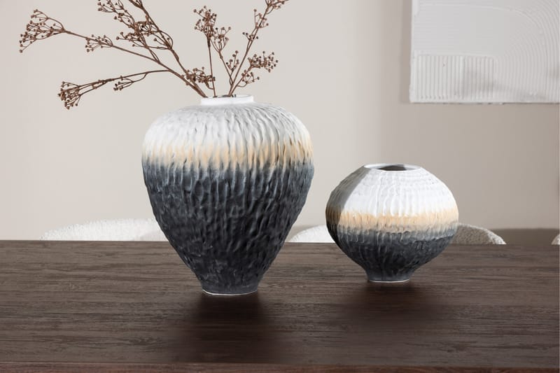 Olivia Spisegruppe 210 cm Rektangulær med 6 Agnes stoler - Mocca/Hvid - Møbler - Bord - Spisegrupper