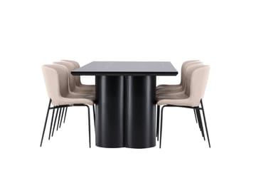 Olivia Spisegruppe 210 cm Rektangulær med 6 Modesto stoler - Møbler - Bord - Spisegrupper