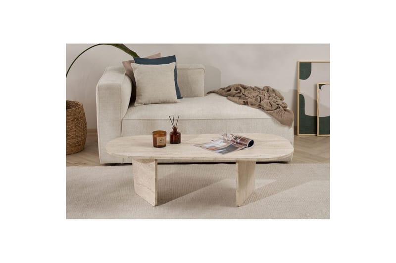 Omari Sofabord 130 cm - Beige - Møbler - Bord - Sofabord