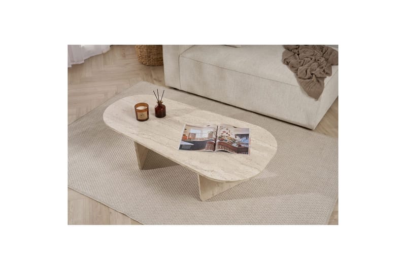 Omari Sofabord 130 cm - Beige - Møbler - Bord - Sofabord