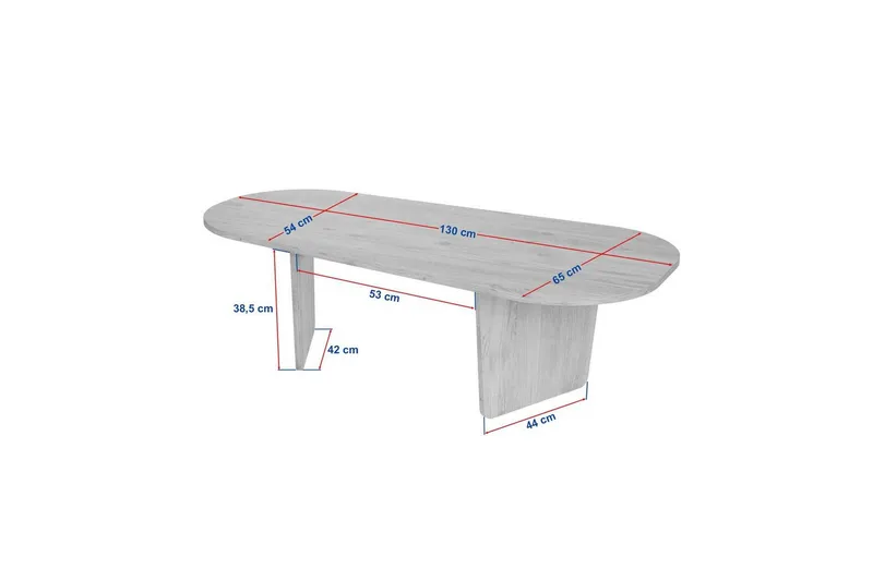 Omari Sofabord 130 cm - Brun - Møbler - Bord - Sofabord