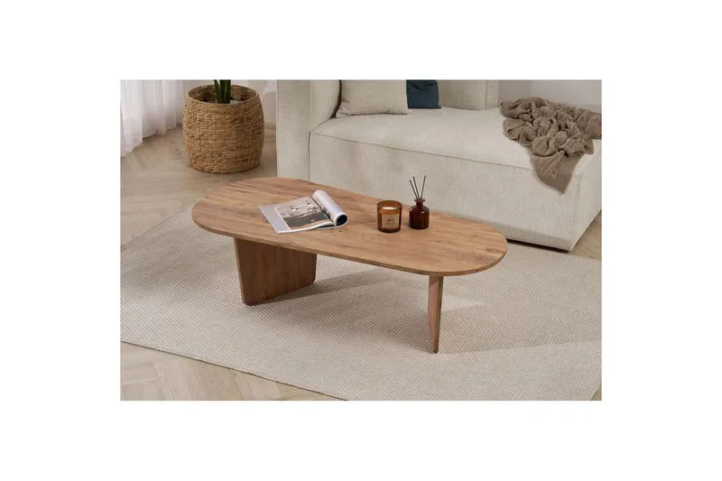 Omari Sofabord 130 cm - Brun - Møbler - Bord - Sofabord