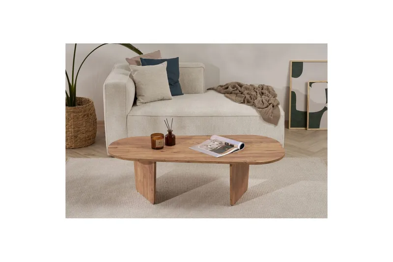 Omari Sofabord 130 cm - Brun - Møbler - Bord - Sofabord