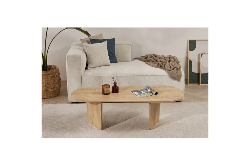 Omari Sofabord 130 cm - Eik - Møbler - Bord - Sofabord