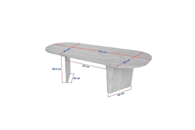Omari Sofabord 130 cm - Svart - Møbler - Bord - Sofabord