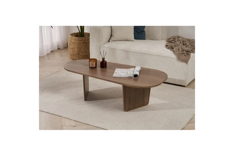 Omari Sofabord 130 cm - Valnøtt - Møbler - Bord - Sofabord