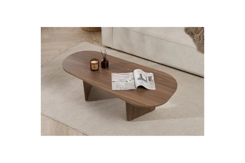 Omari Sofabord 130 cm - Valnøtt - Møbler - Bord - Sofabord