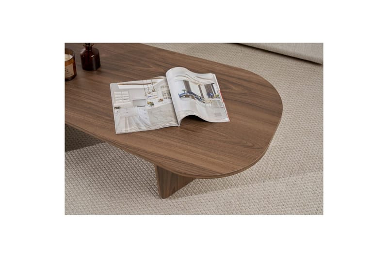 Omari Sofabord 130 cm - Valnøtt - Møbler - Bord - Sofabord