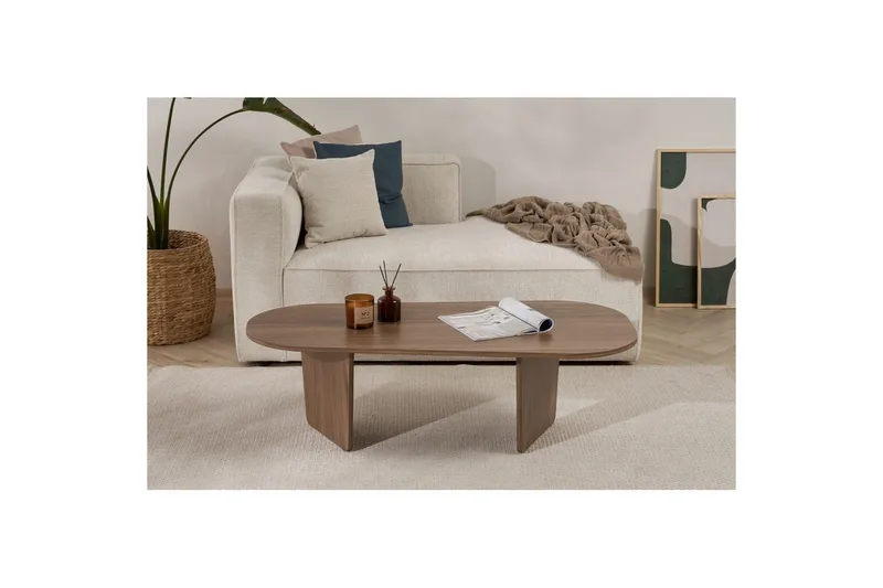 Omari Sofabord 130 cm - Valnøtt - Møbler - Bord - Sofabord