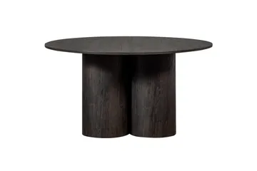 Oona Rundt Spisebord 140 cm med Tre- og Valnøttutseende - Brun - Møbler - Bord - Spisebord & kjøkkenbord
