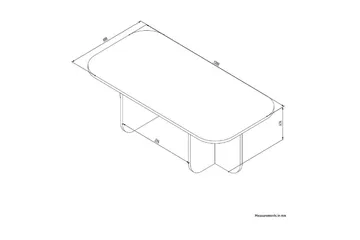 Orin Sofabord 120 cm - Mørkfarget tre - Møbler - Bord - Sofabord
