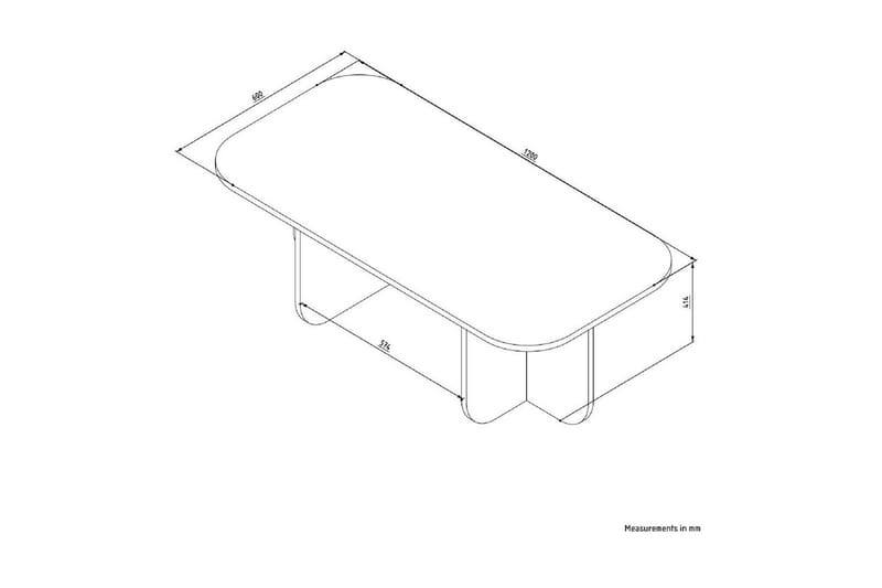 Orin Sofabord 120 cm - Mørkfarget tre - Møbler - Bord - Sofabord