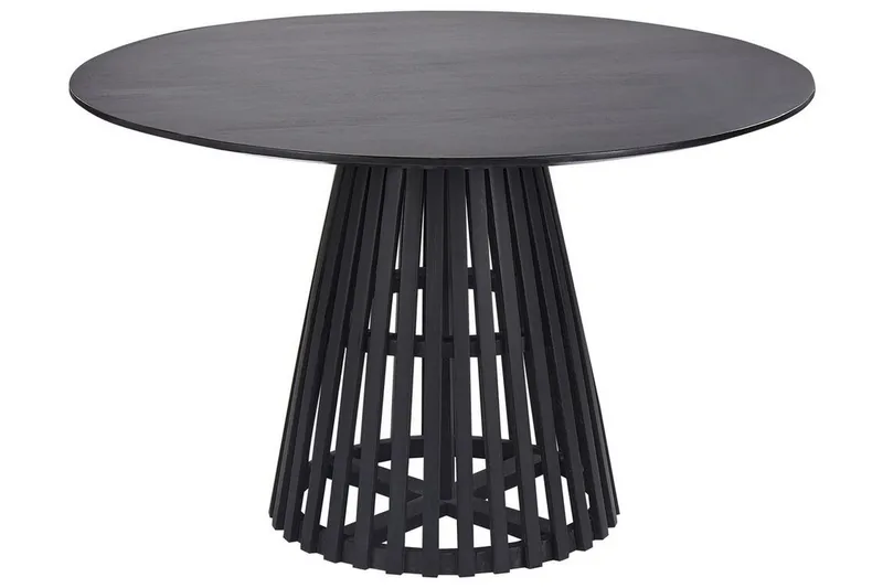 Ortelle Spisebord 120 cm Rund, Svart