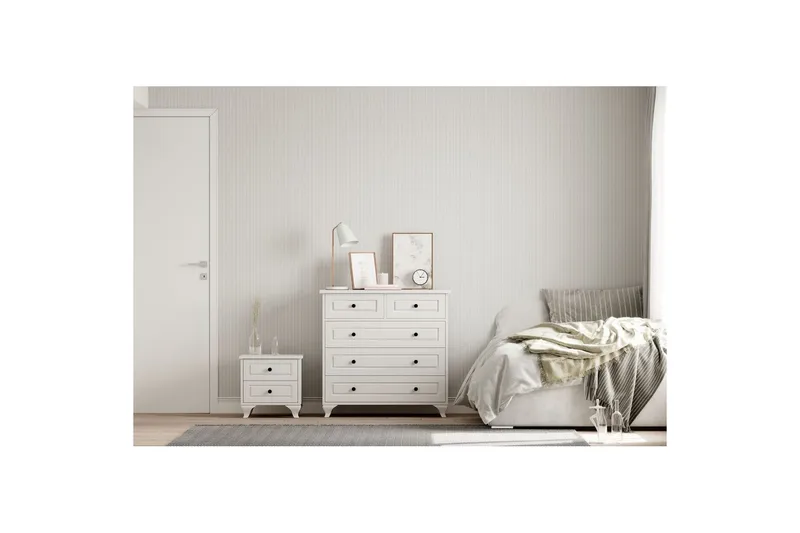 Orval Sminkebord 90 cm - Matt Hvit - Oppbevaring - Oppbevaringsmøbler - Kommode - Entrekommode