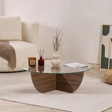 Orwin Sofabord 90 cm - Mørkebrun - Møbler - Bord - Sofabord