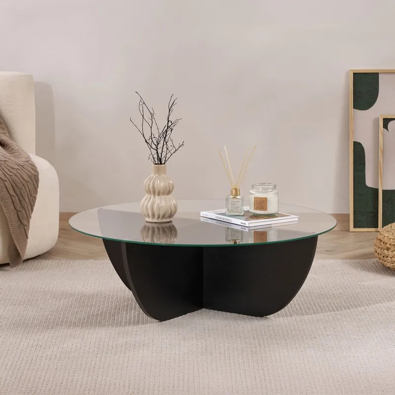 Orwin Sofabord 90 cm - Mørkebrun - Møbler - Bord - Sofabord
