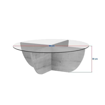 Orwin Sofabord 90 cm - Mørkebrun - Møbler - Bord - Sofabord