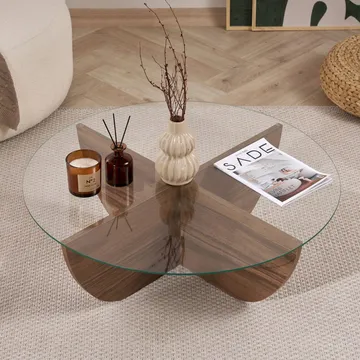 Orwin Sofabord 90 cm - Mørkebrun - Møbler - Bord - Sofabord